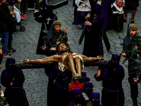 Holy Week in Ferrol Stock Photos