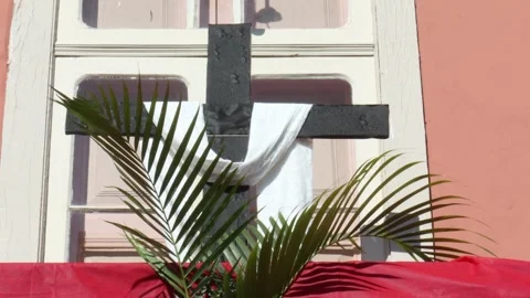 Holy Week Palm Sunday - religious symbol Stock Footage 267584566