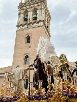 Holy Week in Seville, Procession Easter Week Spain Stock Photos