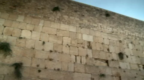 The Holy Western Wall -Jerusalem Stock Footage 18100840