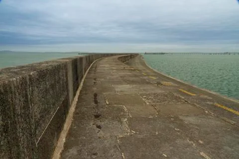 Holyhead breakwater Stock Photos