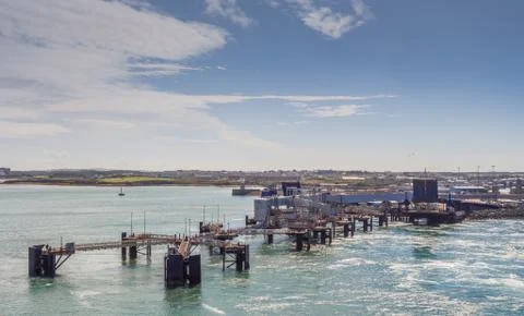 Holyhead port Stock Photos
