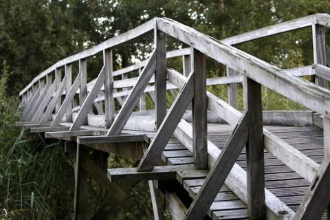 Holzbrücke Stock Photos