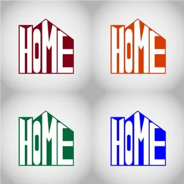 HOME 8 Stock Illustration