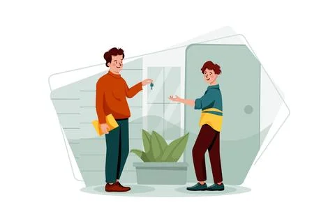 Home Agreement Stock Illustration
