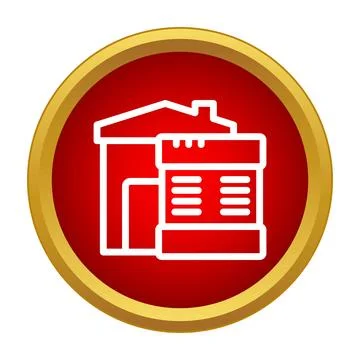 Home air conditioning system icon Ilustración de archivo
