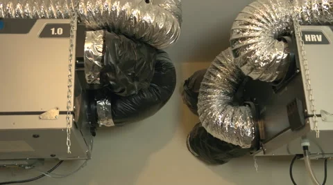 Home Air Exchanger System. Stock Footage 67818741