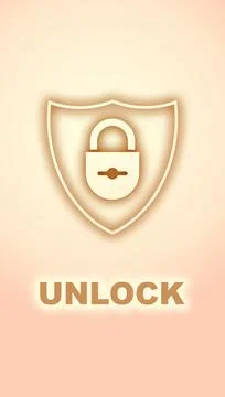 Home alarm system interface on beige background, illustration Stock Photos