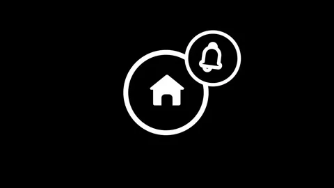 Home Alert Notification Stock Footage 334461811