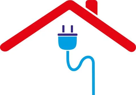 HOME AND ELECTRIITY Stock Illustration