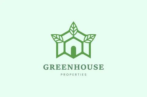 Home and leaf tree logo template for mortgage or real estate business Stock Illustration