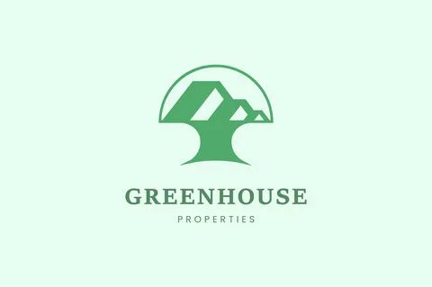 Home and tree logo template for real estate Stock Illustration