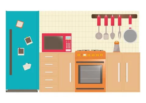 Home appliances design Stock Illustration