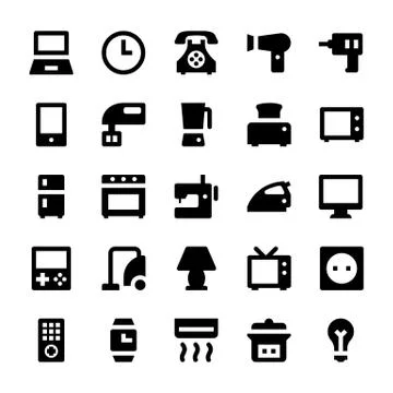 Home Appliances Stock Illustration