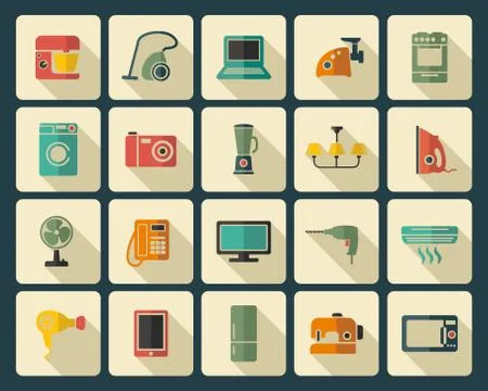 Home appliances Stock Illustration