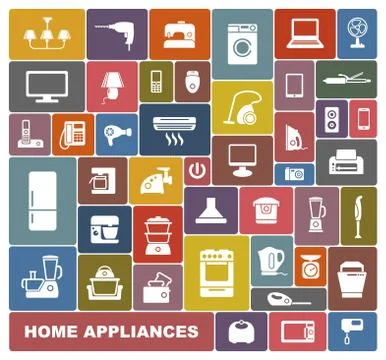 Home appliances Stock Illustration