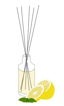 Home aromatherapy Lemon Diffuser. Stock Illustration