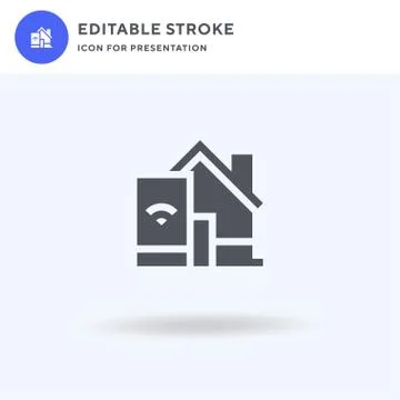 Home Automation icon vector, filled flat sign, solid pictogram isolated on white Stockillustratie
