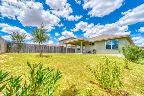 A home back yard Stock Photos