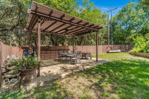 A home back yard Stock Photos