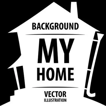 Home background Stock Illustration