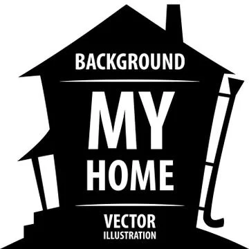 Home background Stock Illustration