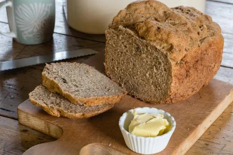 Home baked bread Stock Photos
