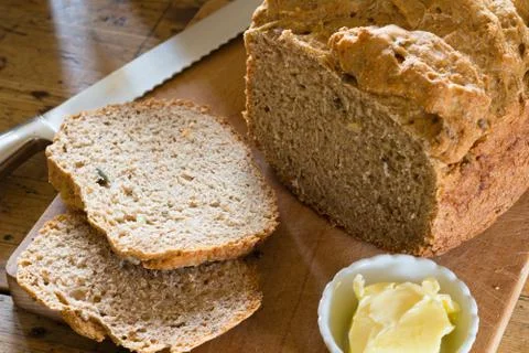 Home baked bread Stock Photos