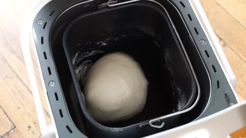 Home bakery, video of the process of kneading bread dough Stock Footage 295300631