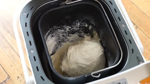 Home bakery, video of the process of kneading bread dough Vídeos de archivo 295300662