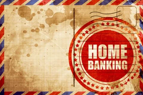 Home banking Illustrazione stock