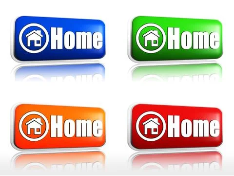 Home banner Stock Illustration