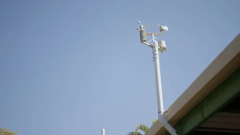 Home based weather station Stock Footage 241768080
