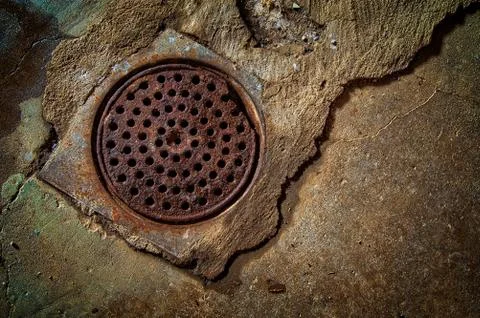 Home Basement Drain Stock Photos