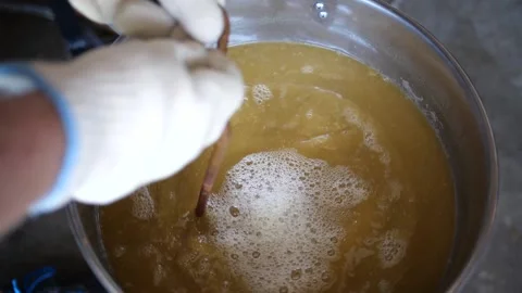 Home Beer Brewing Cool Down Stock Footage 158645146
