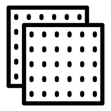 Home block icon outline vector. House cement Stock Illustration