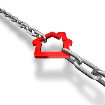 Home blocked 库存插图