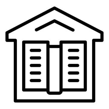Home book icon outline vector. Read table Stock Illustration