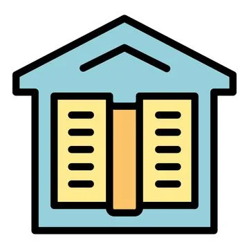 Home book icon vector flat Stock Illustration