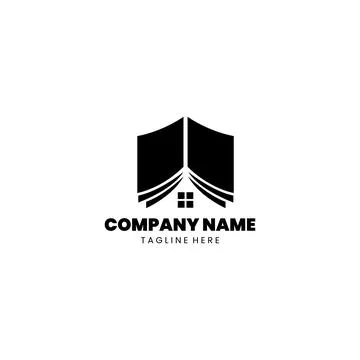 Home book logo Design vector Stock Illustration