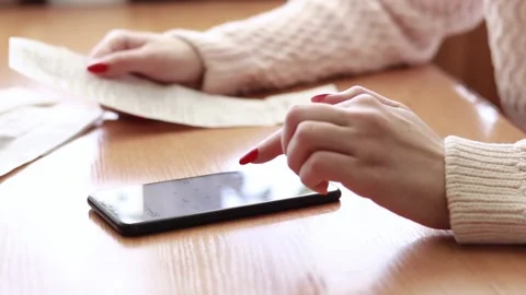 Home bookkeeping Stock Footage 236058717