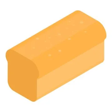 Home bread icon, isometric style Illustrazione stock