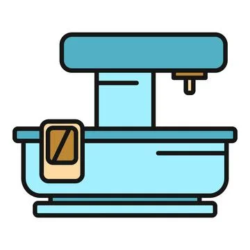 Home bread machine making fresh bakery food Illustrazione stock