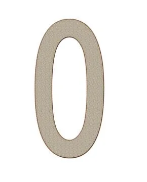 Home Bread Numbers 0 on White Background イラスト素材