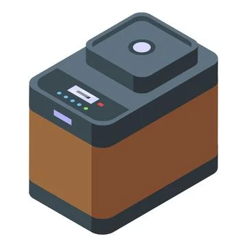 Home breadmaker icon isometric vector. Food machine Stock Illustration