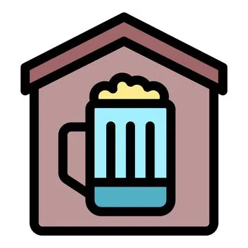 Home brewed beer inside house representing microbrewery or homebrewing Illustrazione stock
