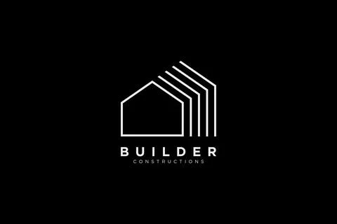 Home builder logo and icon Stock Illustration