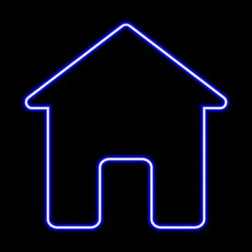 Home building icon. Elements of web in neon style icons. Simple icon for webs Ilustración de archivo