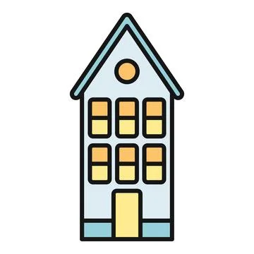 Home building icon representing house and real estate Ilustración de archivo