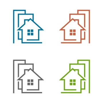 Home Building Vector Logo Template Illustration Design. Vector EPS 10. Stock Illustration